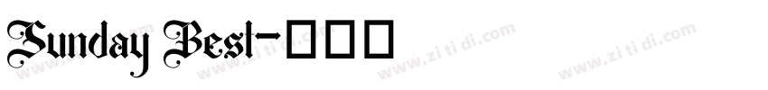 Sunday Best字体转换